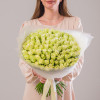Букет из 101 белой розы 40 см