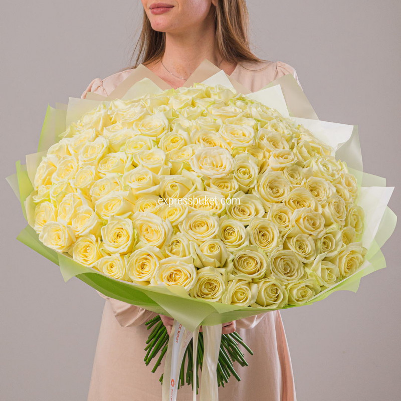 101 роза Аваланж