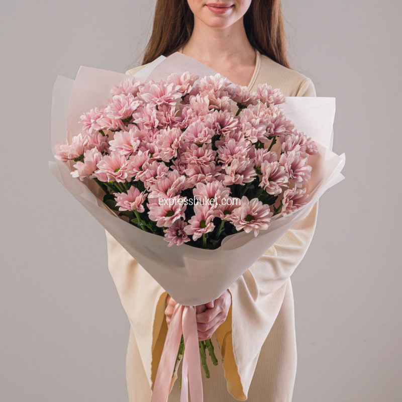 Букет из 11 кустовых хризантем