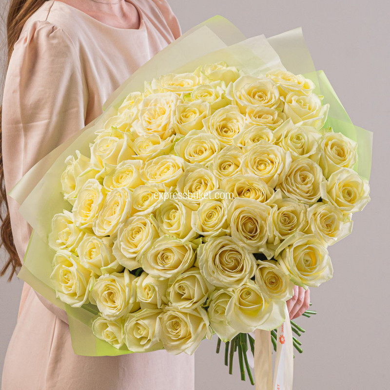 Букет роз Аваланж 51 шт