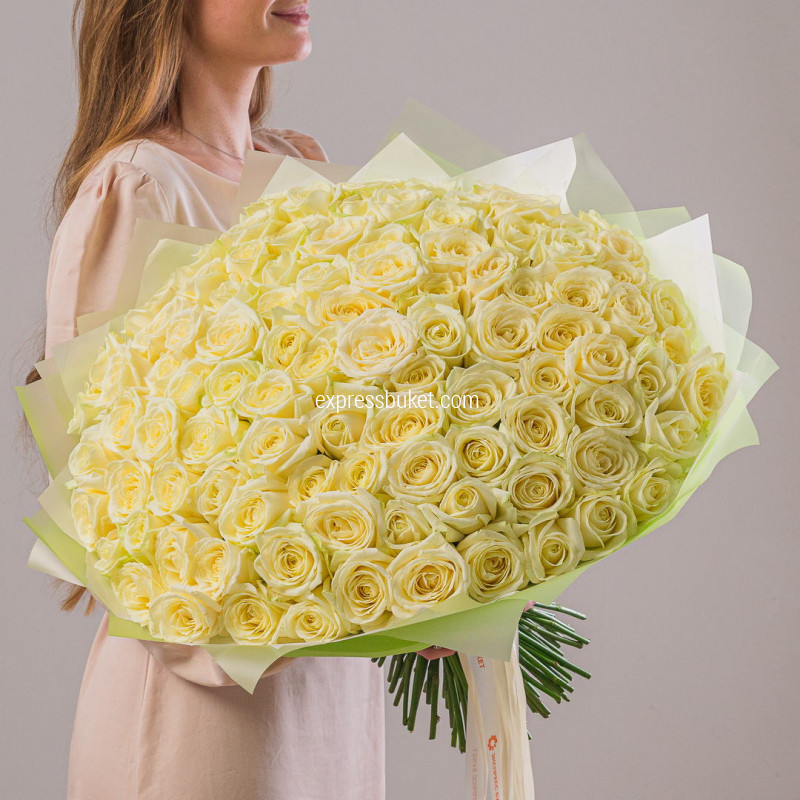 101 роза Аваланж