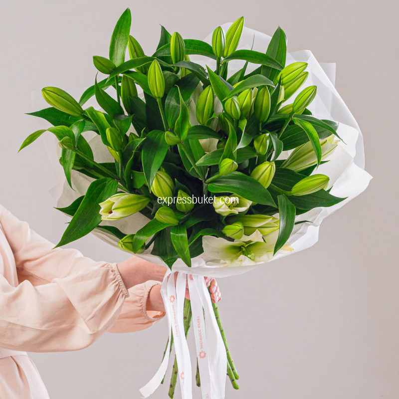 Букет из 9 лилий