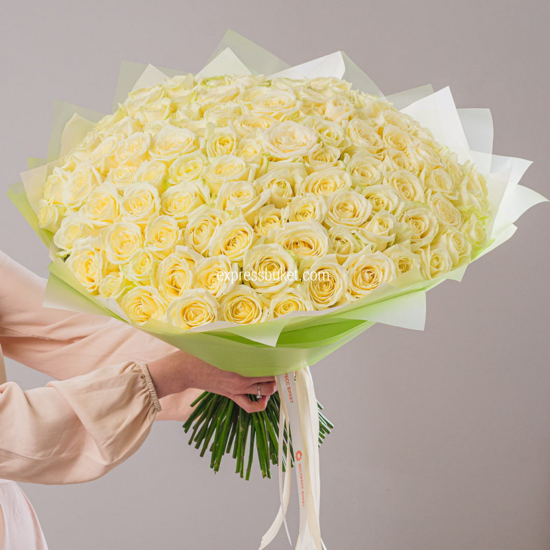 101 роза Аваланж