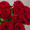 Букет из 9 красных роз 70см